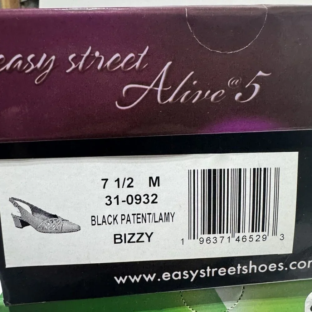 Easy Street Womens Bizzy Slingback Heels Size 7.5 M